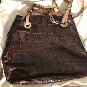 Micheal Kors dark brown bag